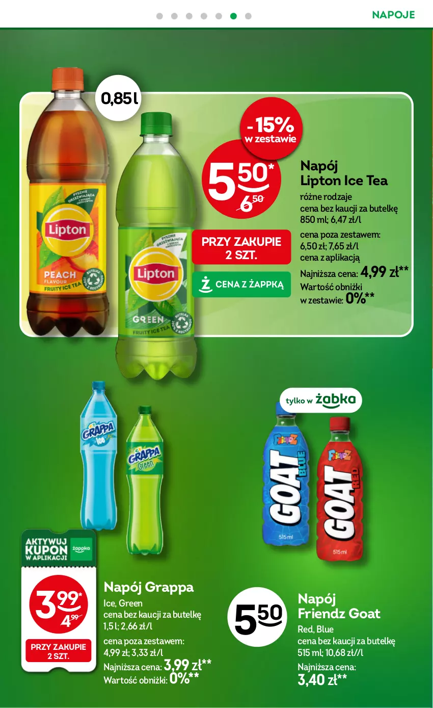 Gazetka promocyjna Żabka - gazetka-promocyjna-35-36-2026 - ważna 26.08 do 08.09.2026 - strona 18 - produkty: Gra, Grappa, Ice tea, Lipton, Napój, Napoje