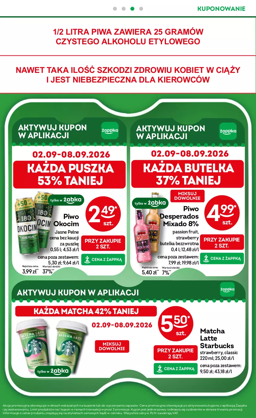 Gazetka promocyjna Żabka - gazetka-promocyjna-35-36-2026 - ważna 26.08 do 08.09.2026 - strona 30 - produkty: Desperados, Gra, Koc, Mixa, Okocim, Piec, Piwa, Piwo, Rama, Tran