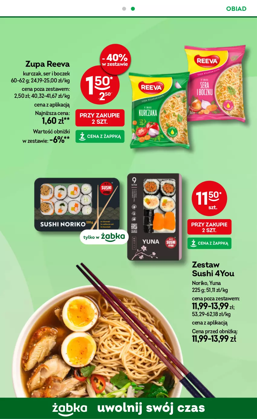 Gazetka promocyjna Żabka - gazetka-promocyjna-35-36-2026 - ważna 26.08 do 08.09.2026 - strona 65 - produkty: Boczek, Kurczak, Ser, Sushi, Zupa