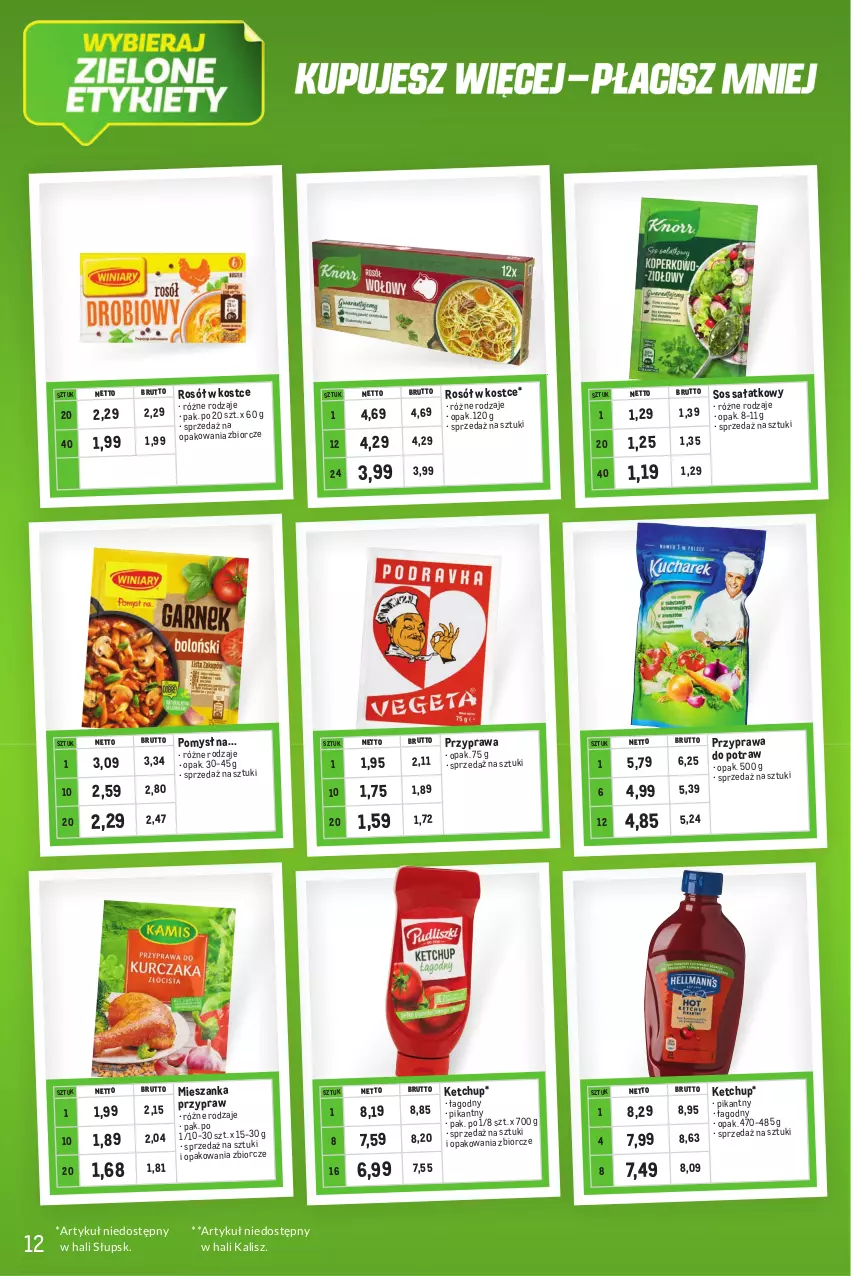 Gazetka promocyjna Makro - Kupujesz więcej płacisz mniej - ważna 02.05 do 31.05.2023 - strona 12 - produkty: Ketchup, Przyprawa do potraw, Rosół, Sałat, Sos
