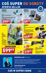 Gazetka promocyjna Aldi - Pełen katalog - Gazetka - ważna od 06.05 do 06.05.2023 - strona 29 - produkty: Piec, Teleskop, Sok, Szlifierka kątowa, Warka, Podkładka, Szlifierka, Grunt, Kasza, Olej, Podkład, Akumulator, Fa