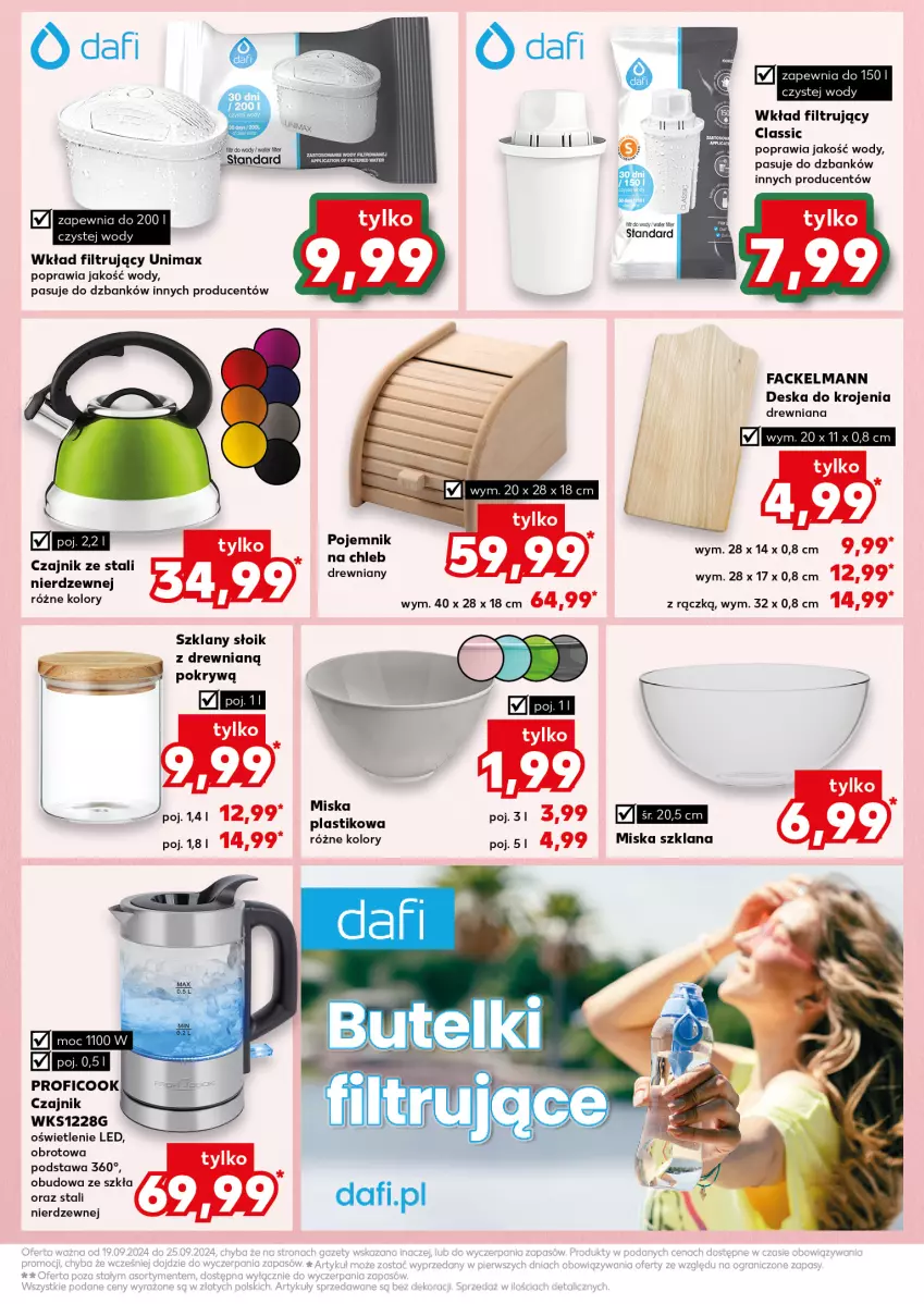 Gazetka promocyjna Kaufland - Kaufland - ważna 19.09 do 25.09.2024 - strona 11 - produkty: Chleb, Czajnik, Deska do krojenia, Fa, LANA, Miska, Pojemnik, Wkład filtrujący