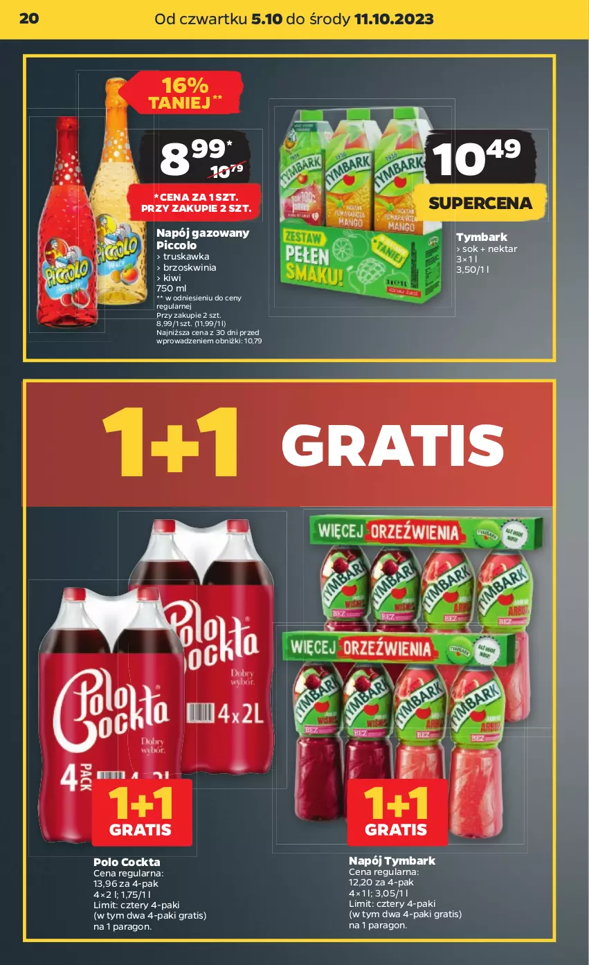 Gazetka promocyjna Netto - Artykuły spożywcze - ważna 05.10 do 11.10.2023 - strona 20 - produkty: Gra, Kiwi, Napój, Napój gazowany, Nektar, Sok, Tymbark