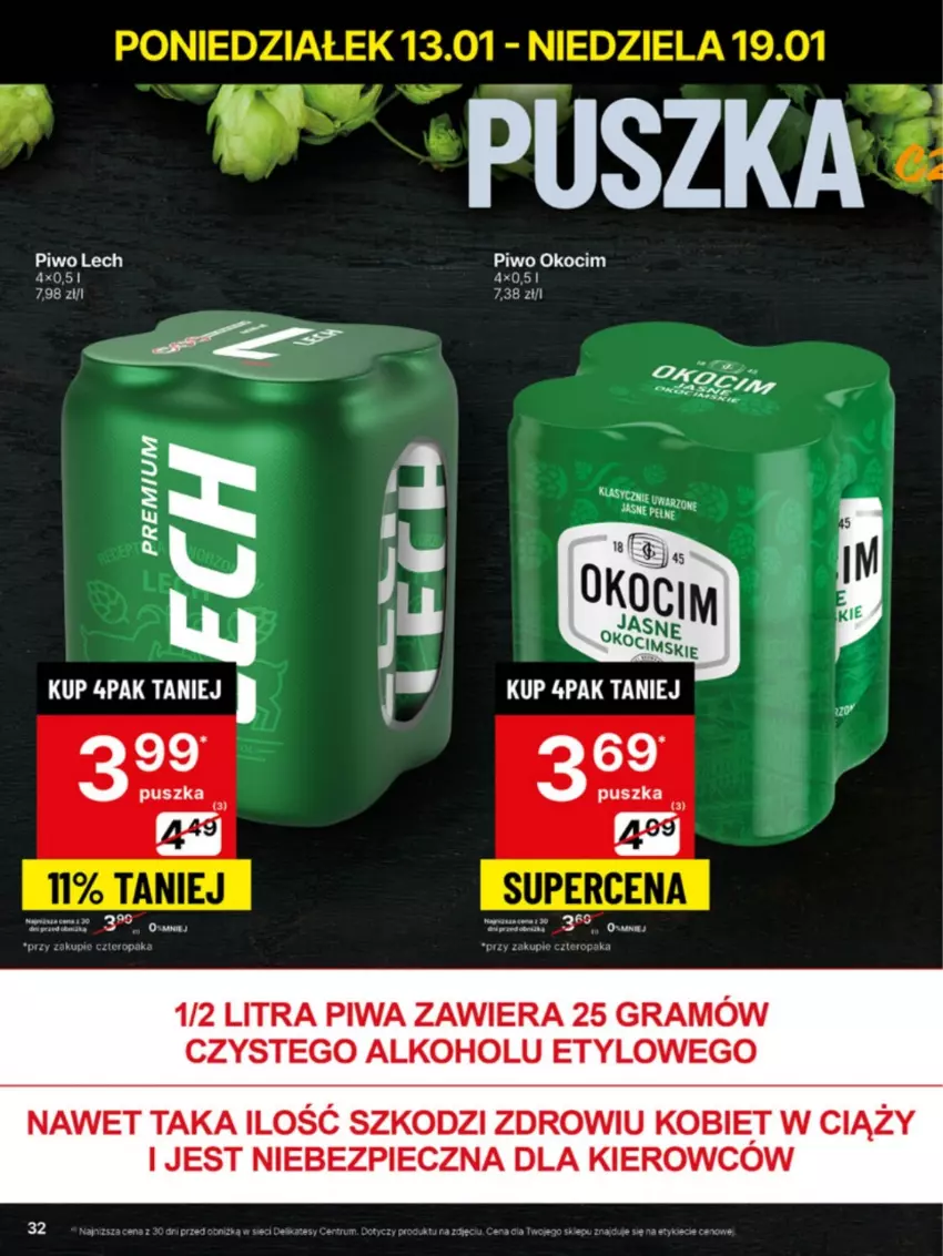 Gazetka promocyjna Delikatesy Centrum - NOWA GAZETKA Delikatesy Centrum od 13 stycznia! 13-19.01.2025 - ważna 13.01 do 19.01.2025 - strona 32 - produkty: Gra, Koc, Okocim, Piec, Piwa, Piwo