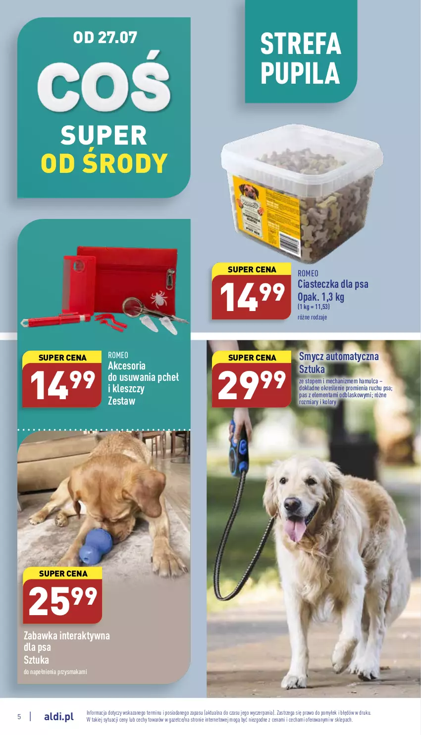 Gazetka promocyjna Aldi - Zaplanuj zakupy wcześniej - ważna 25.07 do 30.07.2022 - strona 5 - produkty: Fa, Smycz, Tera, Top, Zabawka