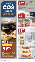 Gazetka promocyjna Aldi - Zaplanuj zakupy wcześniej - Gazetka - ważna od 30.07 do 30.07.2022 - strona 9 - produkty: Piec, Noż, Rozdrabniacz, Stek, Pojemnik, Opiekacz do kanapek, Fa