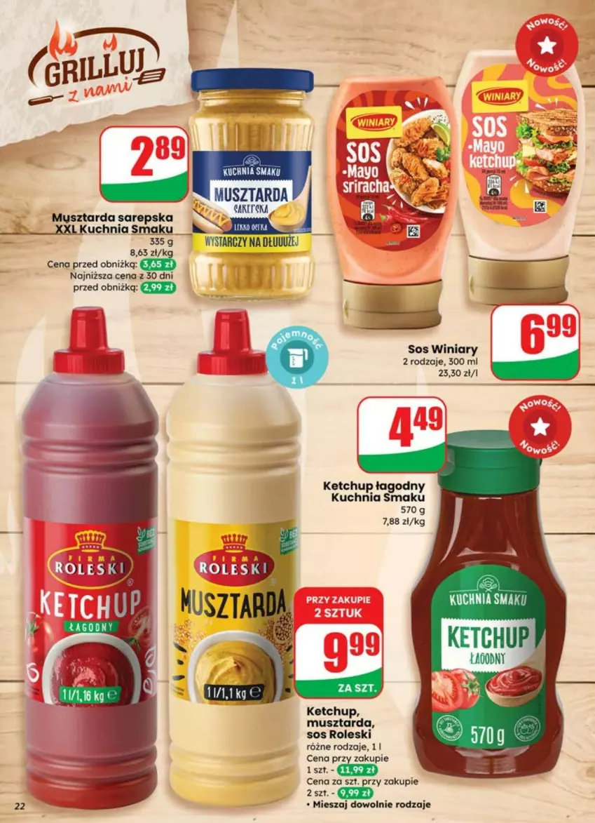 Gazetka promocyjna Dino - ważna 09.07 do 13.07.2025 - strona 15 - produkty: Ketchup, Kuchnia, Mus, Musztarda, Sos, Winiary