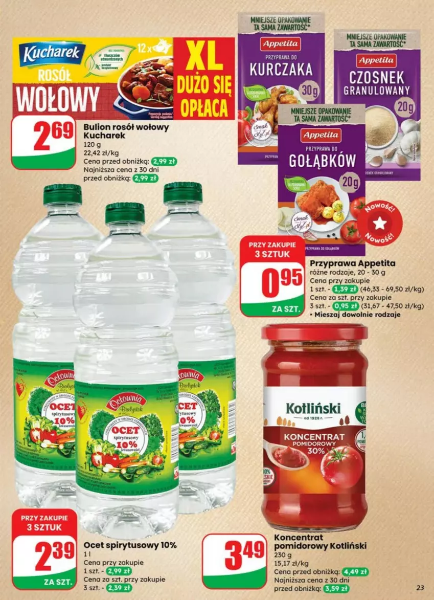 Gazetka promocyjna Dino - ważna 09.07 do 13.07.2025 - strona 16 - produkty: Bulion, Czosnek, Kucharek, Kurczak, Lion, Ocet, Rosół