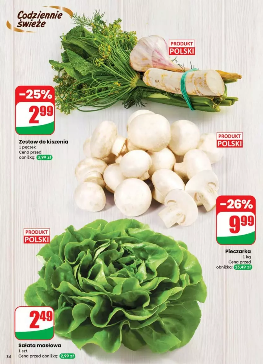 Gazetka promocyjna Dino - ważna 09.07 do 13.07.2025 - strona 28 - produkty: Masło, Piec, Pieczarka, Sałat, Sałata masłowa