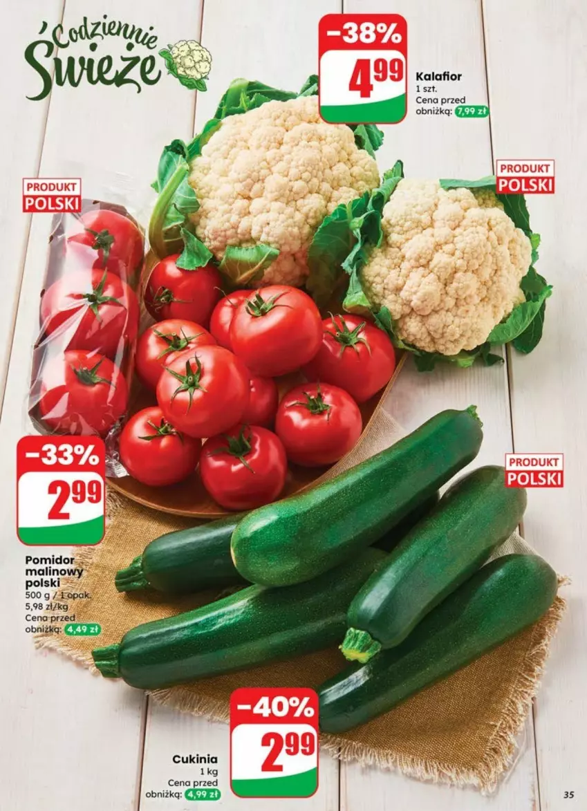 Gazetka promocyjna Dino - ważna 09.07 do 13.07.2025 - strona 29 - produkty: Kalafior, Pomidor malinowy