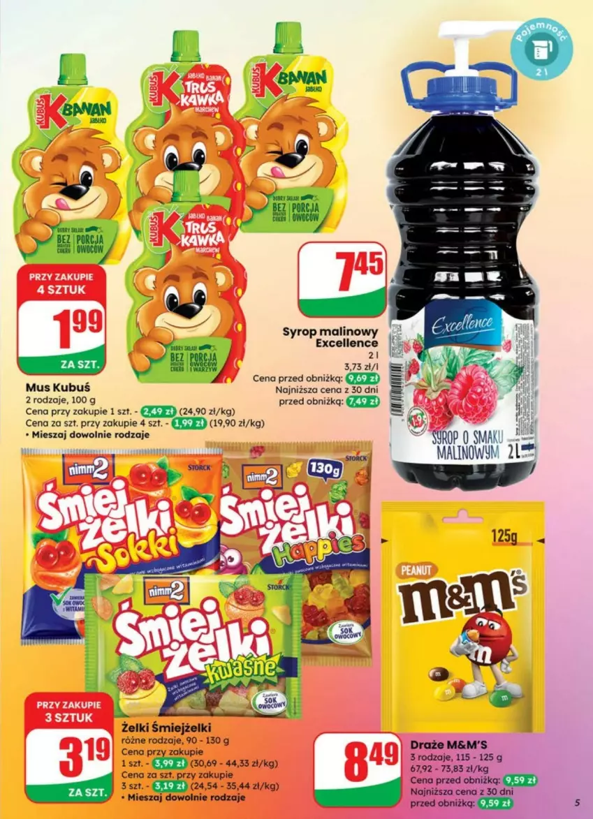 Gazetka promocyjna Dino - ważna 09.07 do 13.07.2025 - strona 45 - produkty: Kubuś, Mus, Syrop