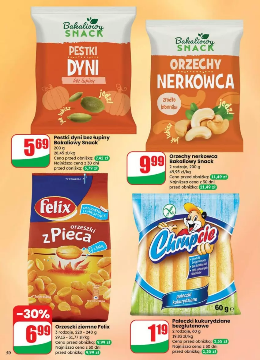 Gazetka promocyjna Dino - ważna 09.07 do 13.07.2025 - strona 46 - produkty: Felix, Mus, Orzeszki, Orzeszki ziemne, Pestki dyni