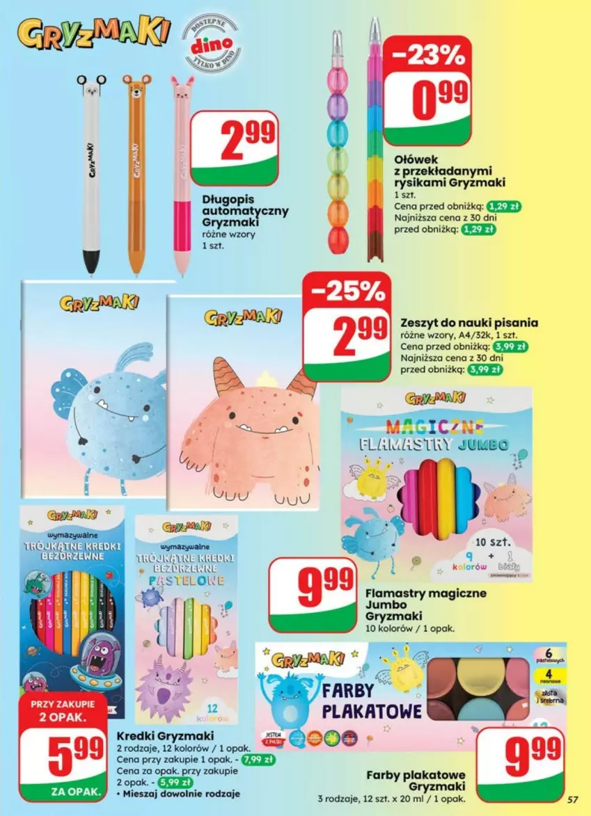 Gazetka promocyjna Dino - ważna 09.07 do 13.07.2025 - strona 53 - produkty: Fa, Flamastry, Gry