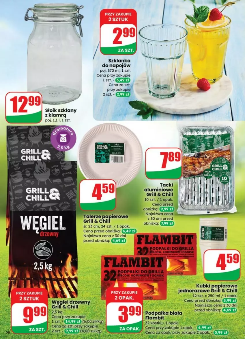Gazetka promocyjna Dino - ważna 09.07 do 13.07.2025 - strona 54 - produkty: Grill, Papier, Szklanka, Talerz