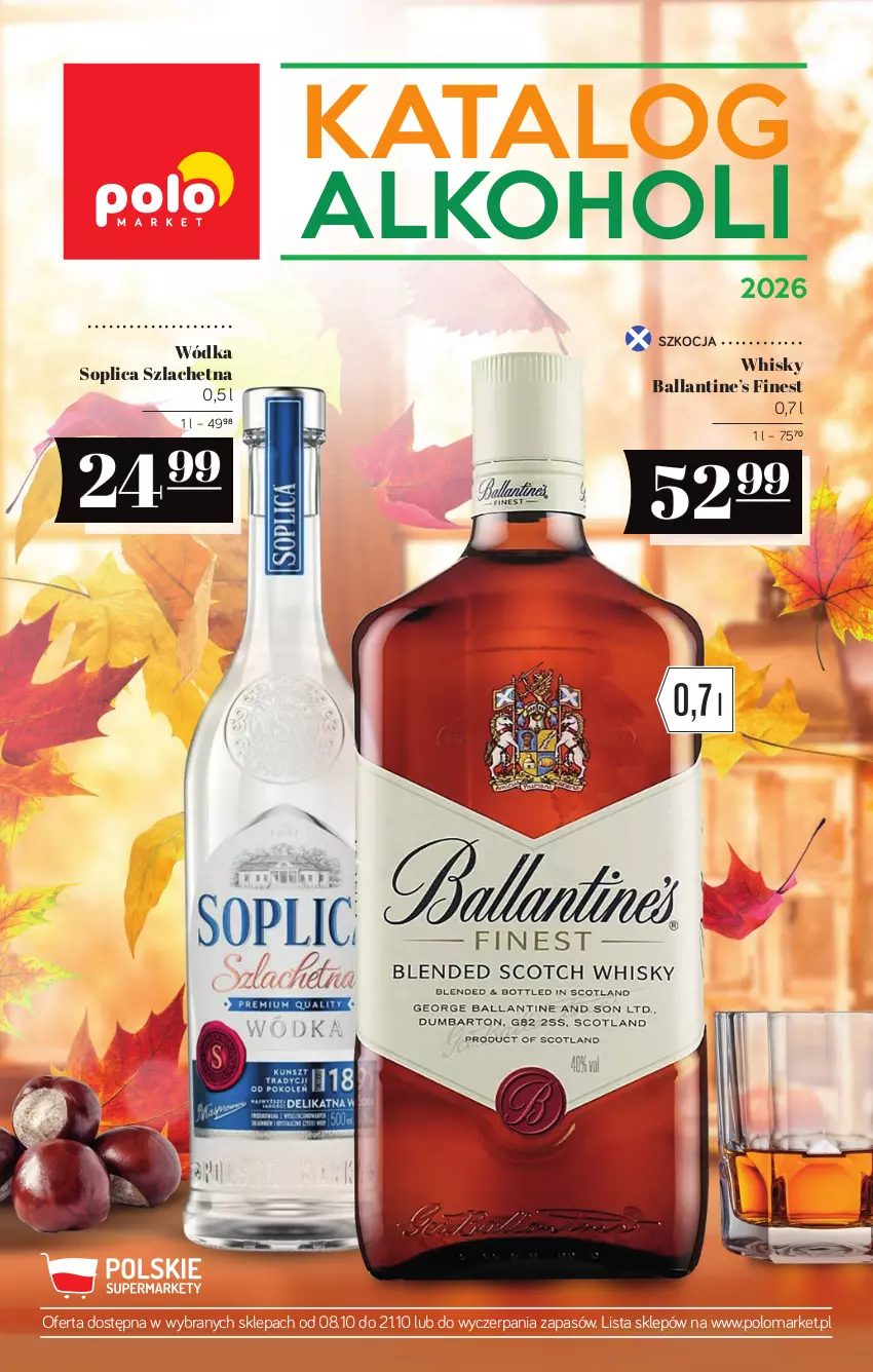 Gazetka promocyjna PoloMarket - Katalog alkoholi 19/2026 - ważna 08.10 do 21.10.2026 - strona 1 - produkty: Koc, Soplica, Whisky, Wódka