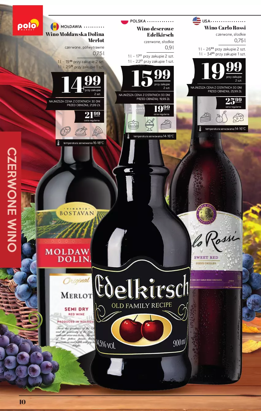 Gazetka promocyjna PoloMarket - Katalog alkoholi 19/2026 - ważna 08.10 do 21.10.2026 - strona 10 - produkty: Carlo Rossi, Deser, Merlot, Ser, Wino