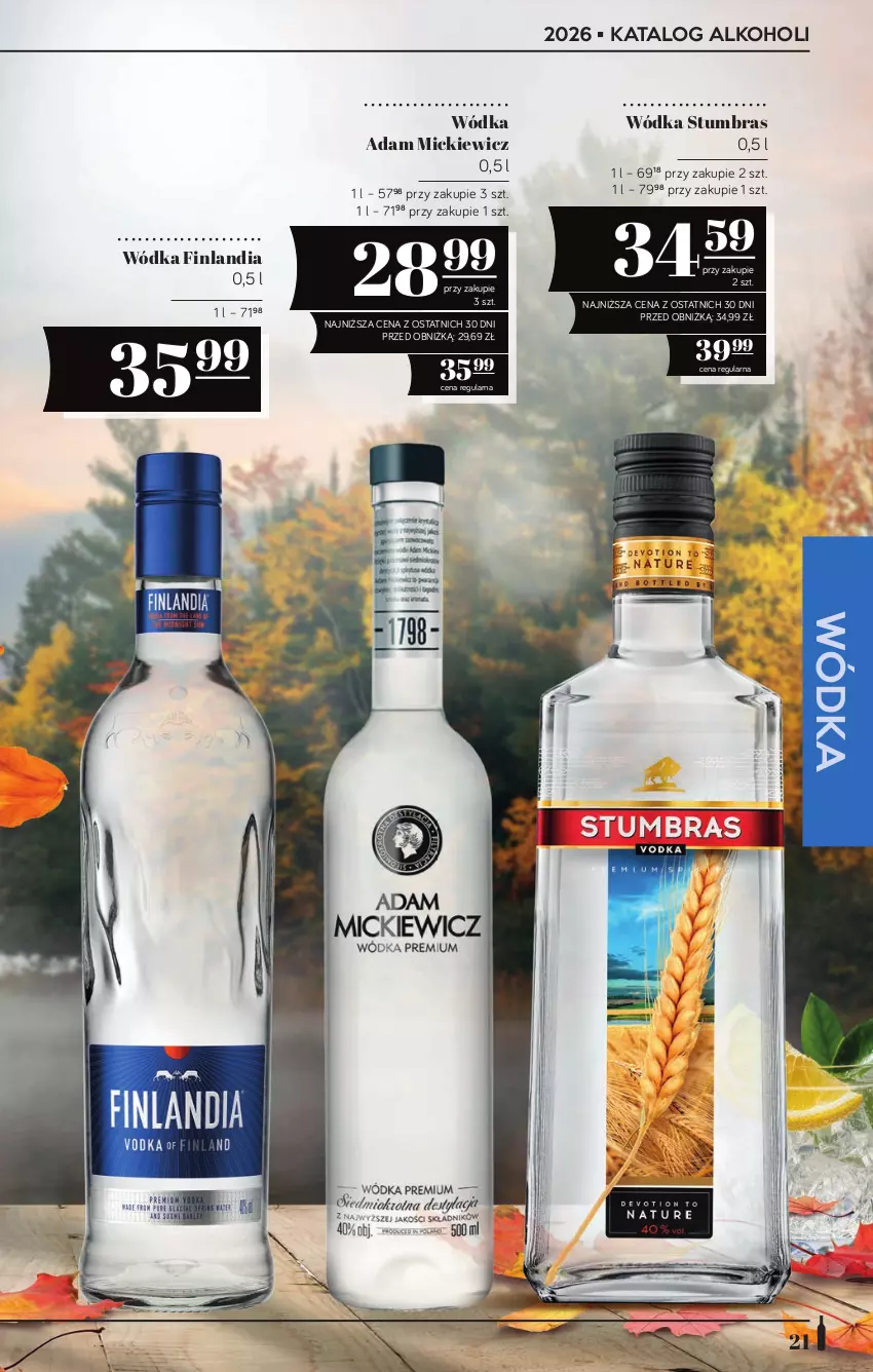 Gazetka promocyjna PoloMarket - Katalog alkoholi 19/2026 - ważna 08.10 do 21.10.2026 - strona 21 - produkty: Finlandia, Wódka