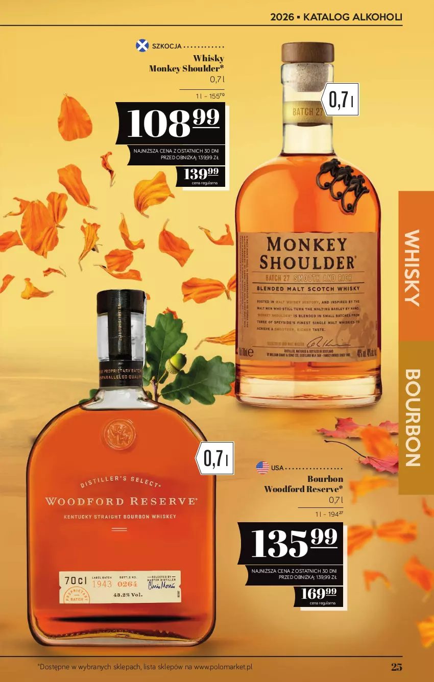 Gazetka promocyjna PoloMarket - Katalog alkoholi 19/2026 - ważna 08.10 do 21.10.2026 - strona 25 - produkty: Bourbon, Koc, Ser, Whisky