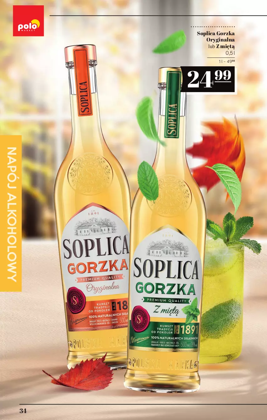 Gazetka promocyjna PoloMarket - Katalog alkoholi 19/2026 - ważna 08.10 do 21.10.2026 - strona 34 - produkty: Gin, Napój, Soplica