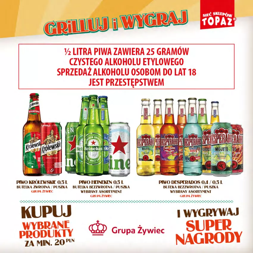 Gazetka promocyjna Topaz - Gazetka - ważna 15.04 do 09.06.2024 - strona 51 - produkty: Desperados, Gra, Gry, Piwa, Piwo