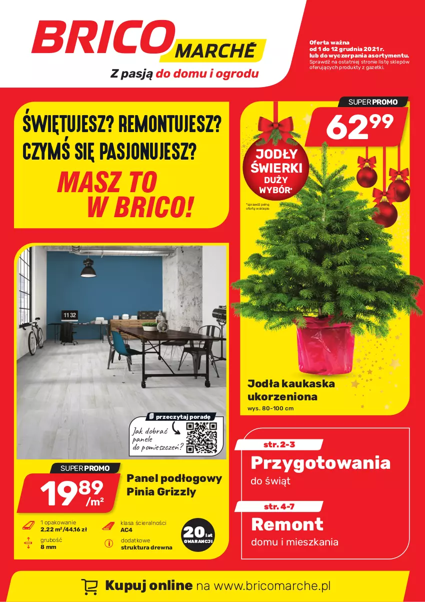 Gazetka promocyjna Bricomarche - Gazetka - ważna 01.12 do 12.12.2021 - strona 1 - produkty: Kask, Panel podłogowy, Por