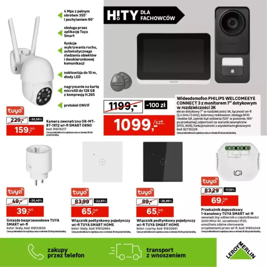 Gazetka promocyjna Leroy Merlin - ważna 12.03 do 13.04.2025 - strona 16 - produkty: Domofon, Gry, Kamera, Lody, Monitor, Obraz, Philips, Por, Sport, Tran, Wideodomofon