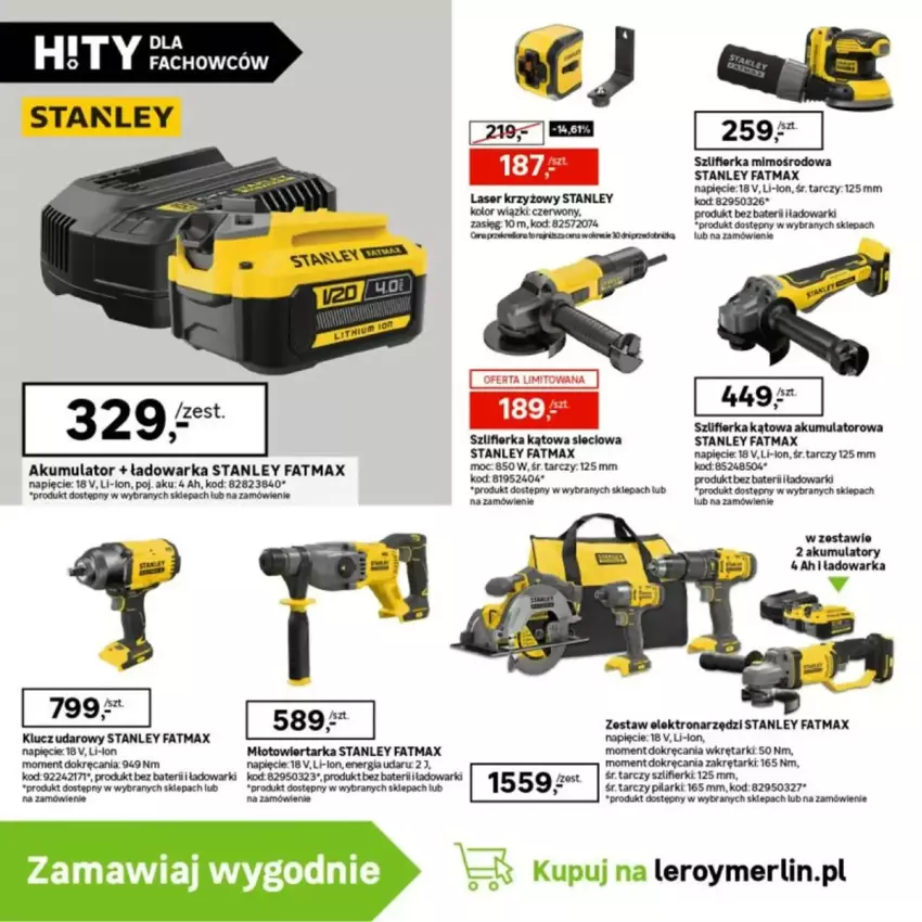 Gazetka promocyjna Leroy Merlin - ważna 12.03 do 13.04.2025 - strona 26 - produkty: Akumulator, Fa, Klucz udarowy, Koc, Laser krzyżowy, Młot, Młotowiertarka, Ser, Szlifierka, Szlifierka kątowa, Tarka, Warka, Wiertarka, Wkręt