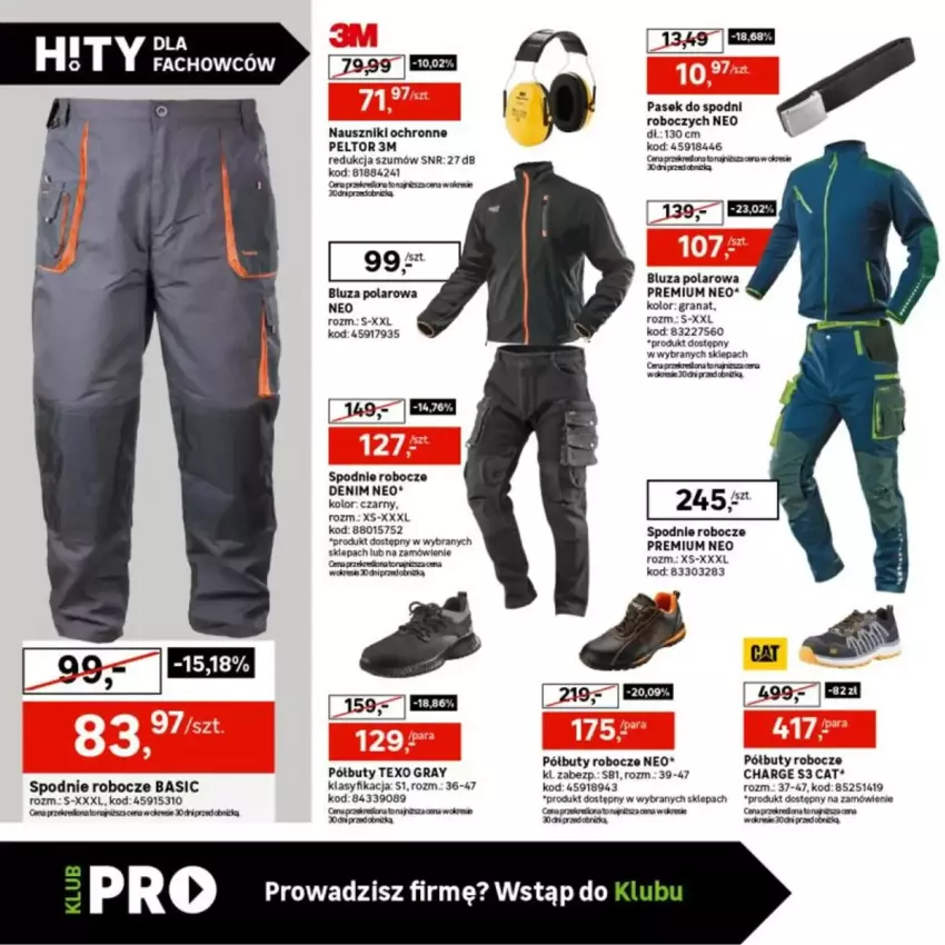 Gazetka promocyjna Leroy Merlin - ważna 12.03 do 13.04.2025 - strona 35 - produkty: Bluza, Bluza polarowa, Buty, Buty robocze, Fa, Gra, Granat, Pasek, Półbuty, Spodnie, Tera