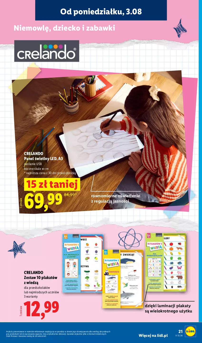 Gazetka promocyjna Lidl - Gazetka ważna od 03.08. do 08.08. - ważna 03.08 do 08.08.2026 - strona 25 - produkty: Panel świetlny LED, Silan
