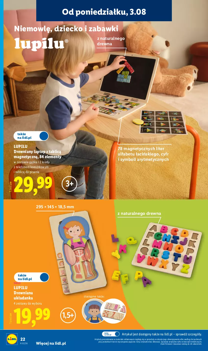 Gazetka promocyjna Lidl - Gazetka ważna od 03.08. do 08.08. - ważna 03.08 do 08.08.2026 - strona 26 - produkty: Fa, Telefon, Top, Układanka