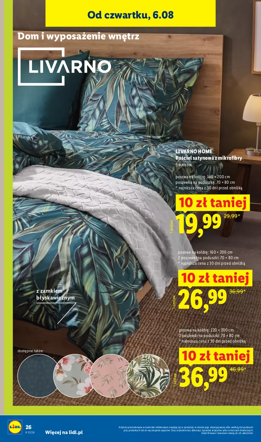 Gazetka promocyjna Lidl - Gazetka ważna od 03.08. do 08.08. - ważna 03.08 do 08.08.2026 - strona 32 - produkty: Ivar, Pościel, Poszewka
