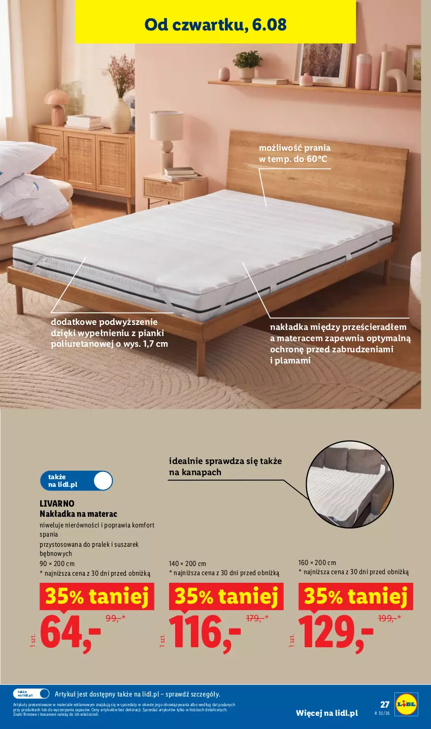 Gazetka promocyjna Lidl - Gazetka ważna od 03.08. do 08.08. - ważna 03.08 do 08.08.2026 - strona 33 - produkty: Ivar, Kanapa, Materac, Tera
