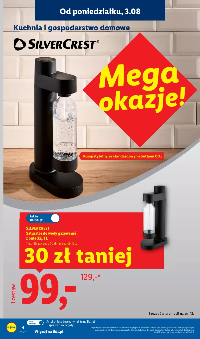 Gazetka promocyjna Lidl - Gazetka ważna od 03.08. do 08.08. - ważna 03.08 do 08.08.2026 - strona 4 - produkty: Kuchnia, Silvercrest