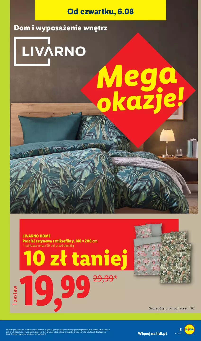 Gazetka promocyjna Lidl - Gazetka ważna od 03.08. do 08.08. - ważna 03.08 do 08.08.2026 - strona 5 - produkty: Ivar, Pościel
