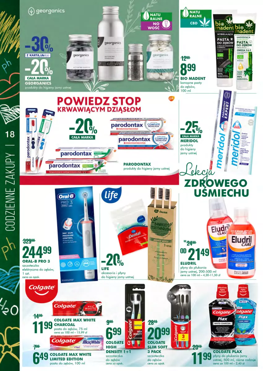 Gazetka promocyjna Super Pharm - Gazetka - ważna 02.09 do 15.09.2021 - strona 18 - produkty: Colgate, Fa, LG, Parodontax, Pasta do zębów, Szczoteczka