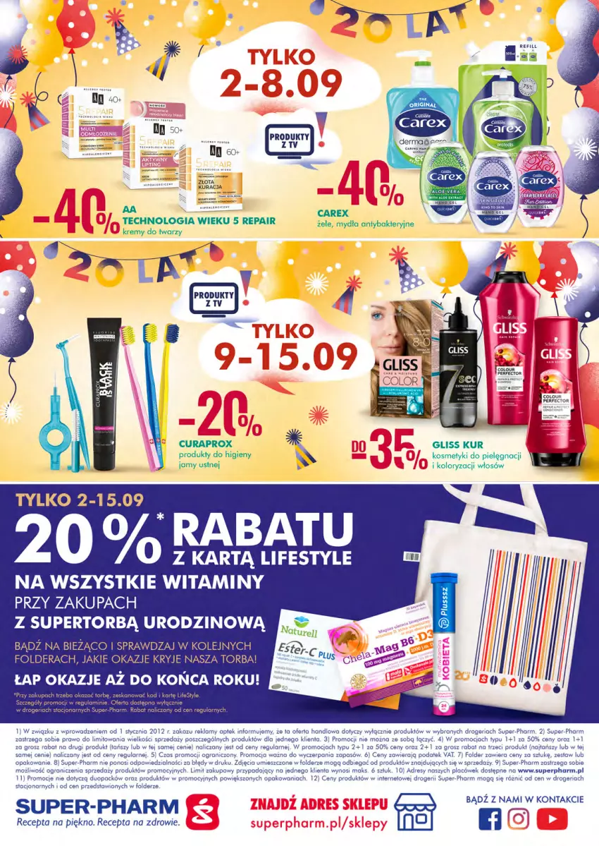 Gazetka promocyjna Super Pharm - Gazetka - ważna 02.09 do 15.09.2021 - strona 24 - produkty: Ba!, Curaprox, Dres, Fa, Gra, Kosmetyki do pielęgnacji, Olej, Torba, Zdrowie