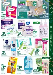 Gazetka promocyjna Super Pharm - Gazetka - Gazetka - ważna od 15.09 do 15.09.2021 - strona 17 - produkty: Nivea Men, Lactacyd, Pianka do golenia, Discreet, Fusion, Venus, Szynka, Aloe vera, Chusteczki, Always, Podpaski, Gillette, Bielizna, Maszynka, Chusteczki do higieny, Maszynka do golenia, Wkładki, O.B., Nivea, LG, Fa