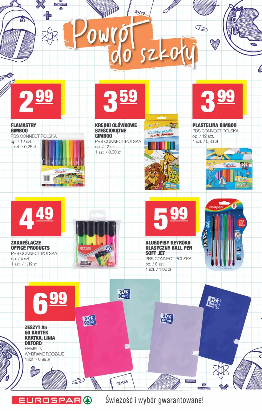 Gazetka promocyjna Spar - EuroSpar - ważna 24.08 do 03.09.2025 - strona 10 - produkty: Długopis, Flamastry, Marker, Plastelina