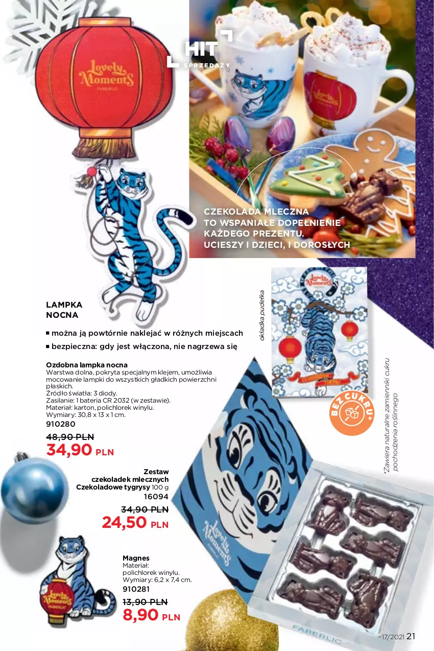 Gazetka promocyjna Faberlic - Gazetka - ważna 22.11 do 05.12.2021 - strona 21 - produkty: Bateria, Czekolada, Czekolada mleczna, Dzieci, Gry, Klej, Piec, Silan