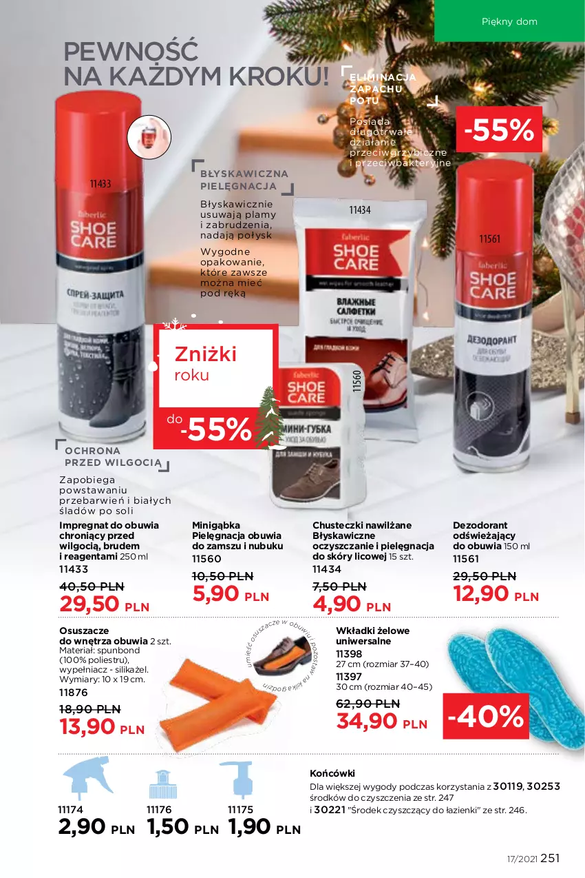 Gazetka promocyjna Faberlic - Gazetka - ważna 22.11 do 05.12.2021 - strona 251 - produkty: BIC, Chusteczki, Dezodorant, LG, Wkładki
