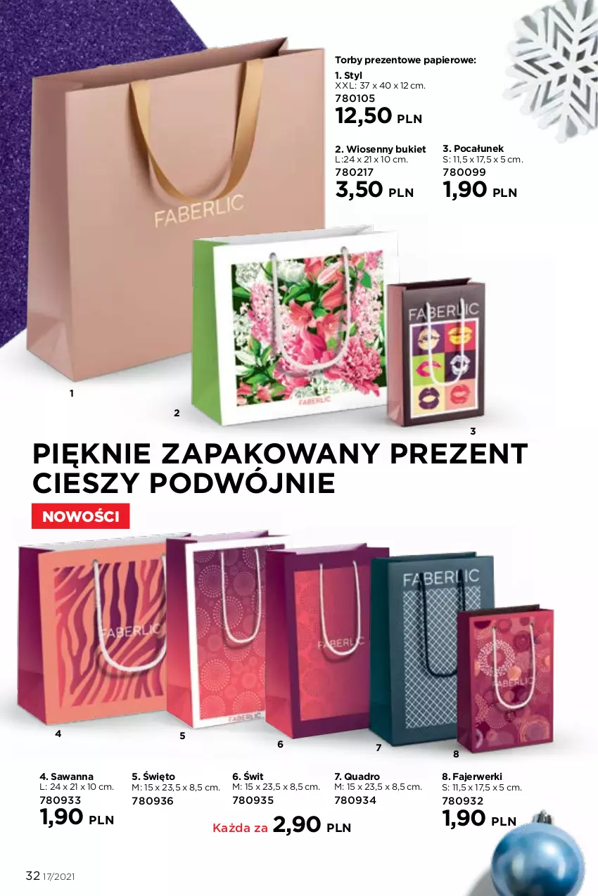 Gazetka promocyjna Faberlic - Gazetka - ważna 22.11 do 05.12.2021 - strona 32 - produkty: Bukiet, Fa, Papier, Wanna