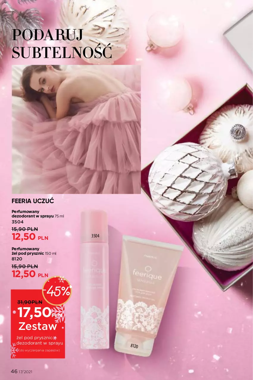 Gazetka promocyjna Faberlic - Gazetka - ważna 22.11 do 05.12.2021 - strona 46 - produkty: Dezodorant, Perfum