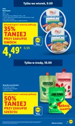 Gazetka promocyjna Lidl - GAZETKA - Gazetka - ważna od 10.09 do 10.09.2025 - strona 3 - produkty: Mus, Mascarpone, Pilos