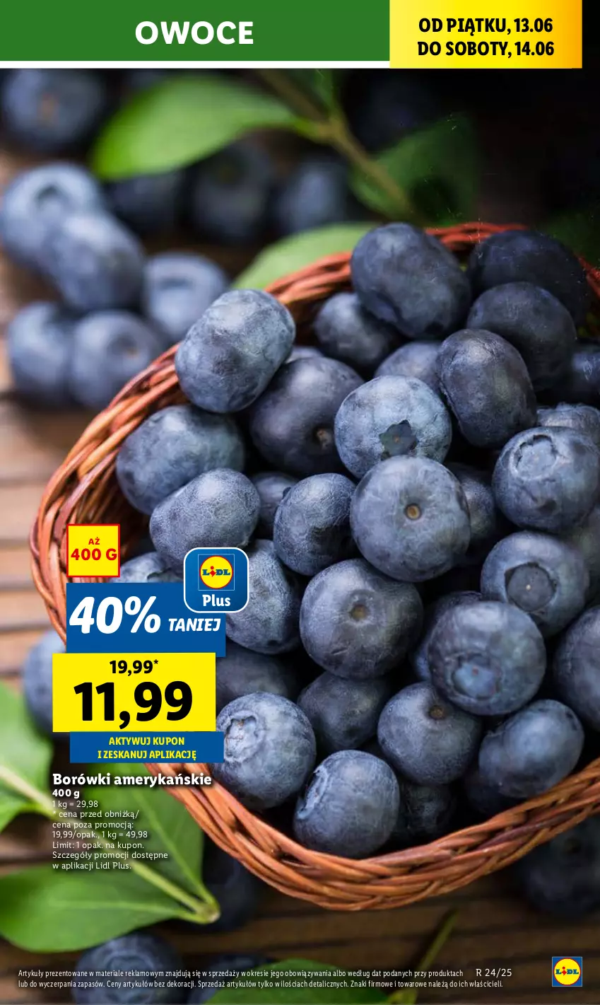 Gazetka promocyjna Lidl - GAZETKA - ważna 12.06 do 14.06.2025 - strona 23 - produkty: Owoce