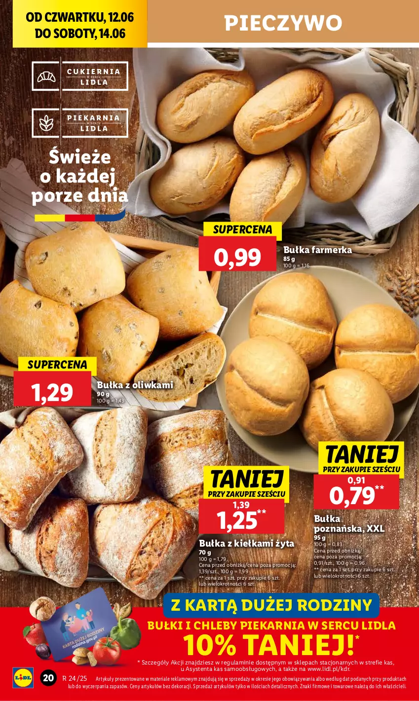 Gazetka promocyjna Lidl - GAZETKA - ważna 12.06 do 14.06.2025 - strona 24 - produkty: Bułka, Chleb, Fa, Piec, Pieczywo, Por, Ser