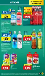 Gazetka promocyjna Lidl - GAZETKA - Gazetka - ważna od 14.06 do 14.06.2025 - strona 39 - produkty: Ice tea, Coca-Cola, Fortuna, Lipton, Herbata, Grejpfrut