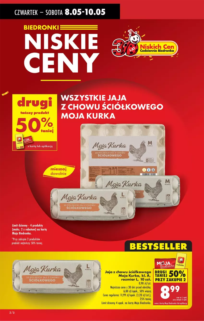 Gazetka promocyjna Biedronka - Od Czwartku - ważna 08.05 do 14.05.2025 - strona 2 - produkty: BIC, Jaja