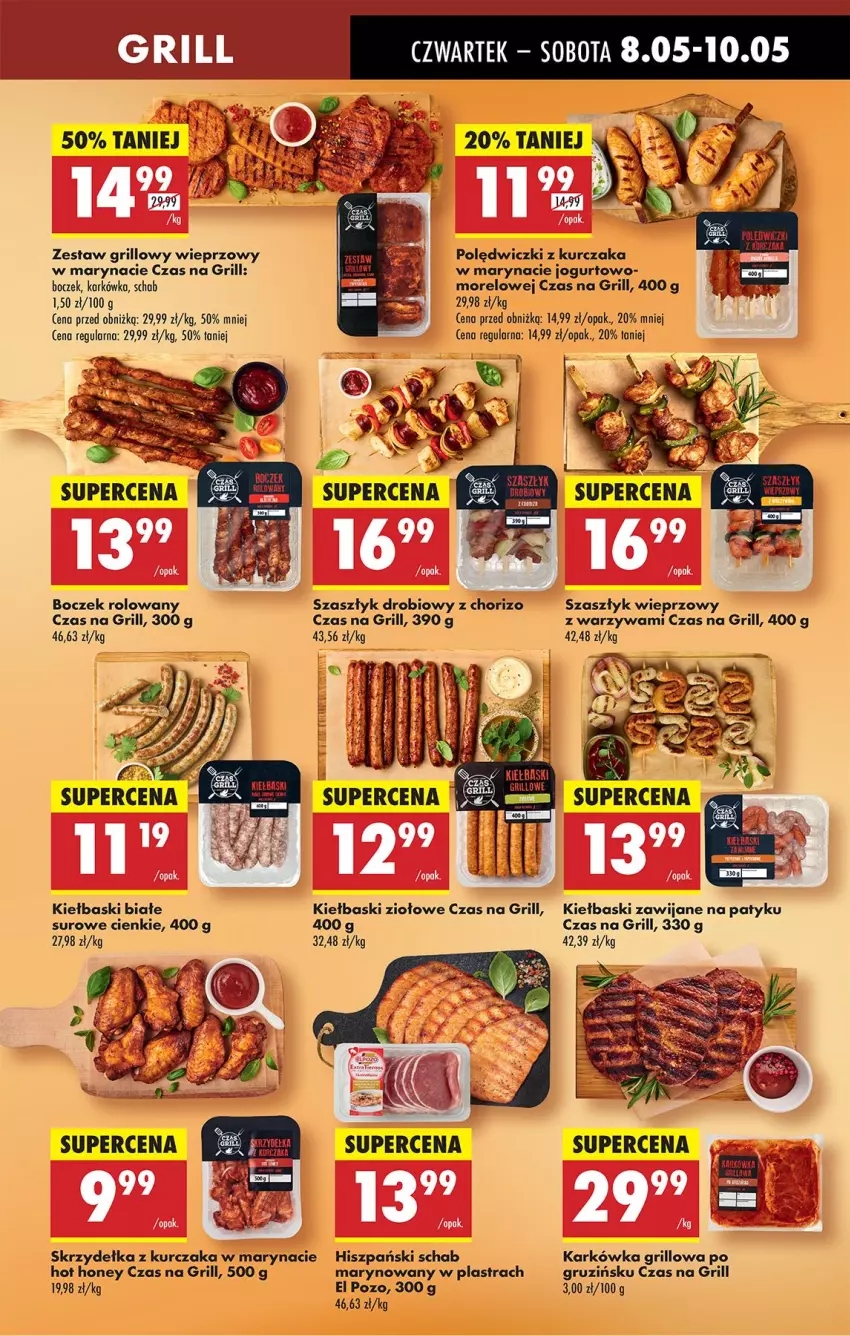 Gazetka promocyjna Biedronka - Od Czwartku - ważna 08.05 do 14.05.2025 - strona 31 - produkty: Boczek, Grill, Jogurt, Kiełbaski białe, Kurczak, Polędwiczki z kurczaka, Skrzydełka z kurczaka, Warzywa