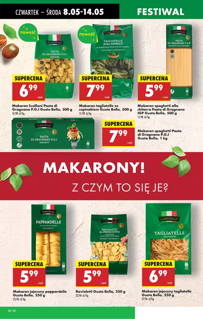 Gazetka promocyjna Biedronka - Od Czwartku - ważna 08.05 do 14.05.2025 - strona 40 - produkty: Bell, Dell, Gra, LG, Makaron, Spaghetti, Szpinak, Tagliatelle