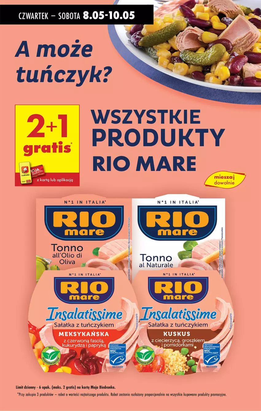 Gazetka promocyjna Biedronka - Od Czwartku - ważna 08.05 do 14.05.2025 - strona 52 - produkty: Fa, Gala, Gra, Orka, Por, Rio Mare, Sałat, Sałatka, Tuńczyk